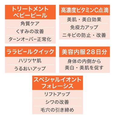 補助メニューから2つをセレクト