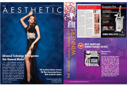筋膜フェイスリフト：The Aesthetic Industry Award2015