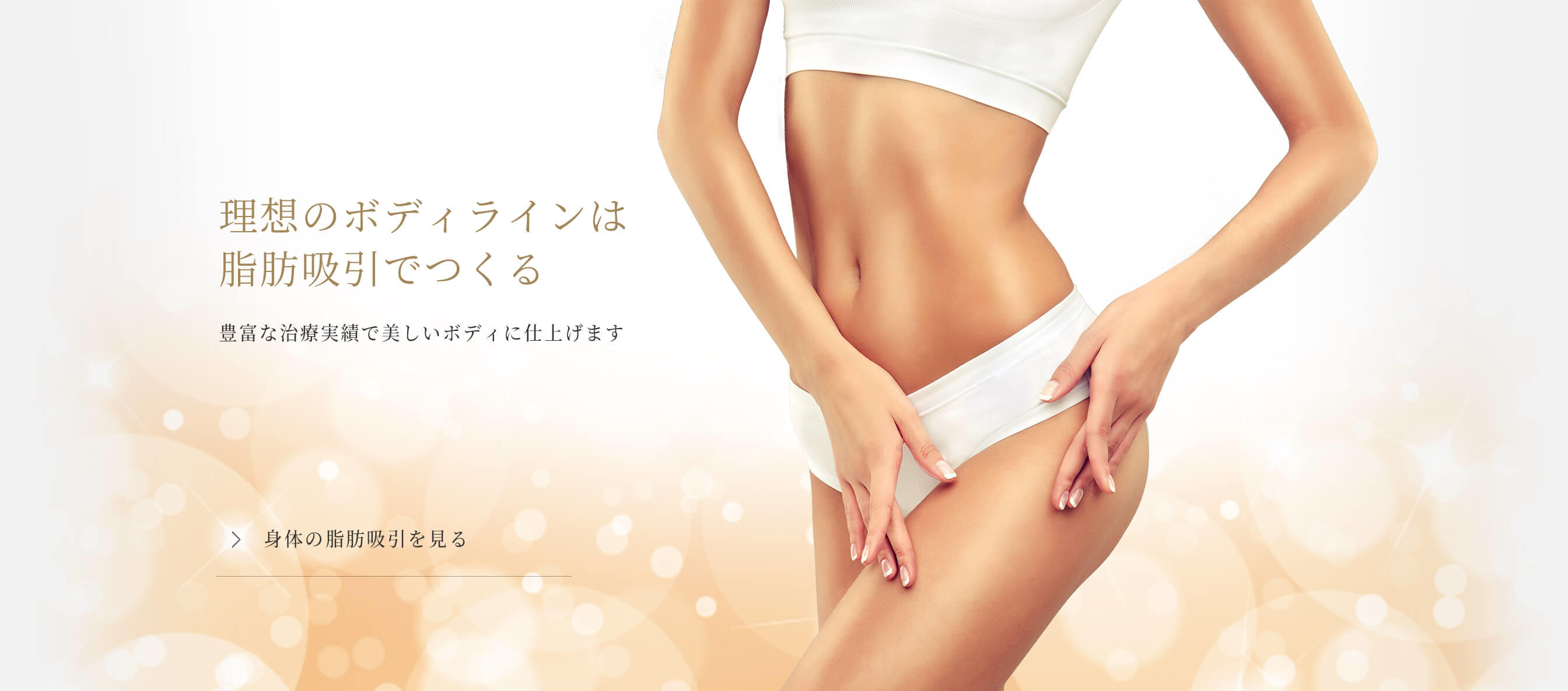理想のボディラインは脂肪吸引で作る 豊富な治療実績で美しいボディラインに仕上げます